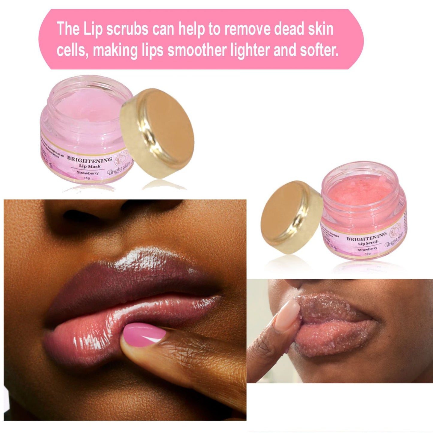 Brightening lips set