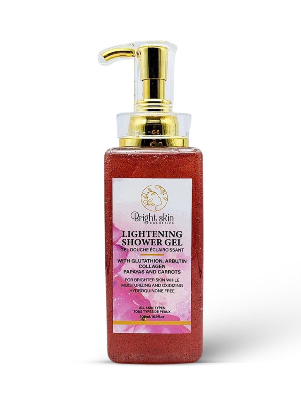 Lightening exfoliating shower gel