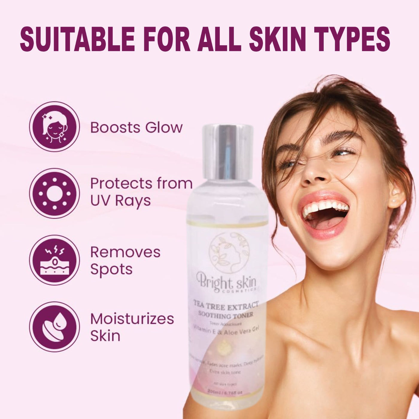 Bright Skin Tea Tree Extract Soothing Toner