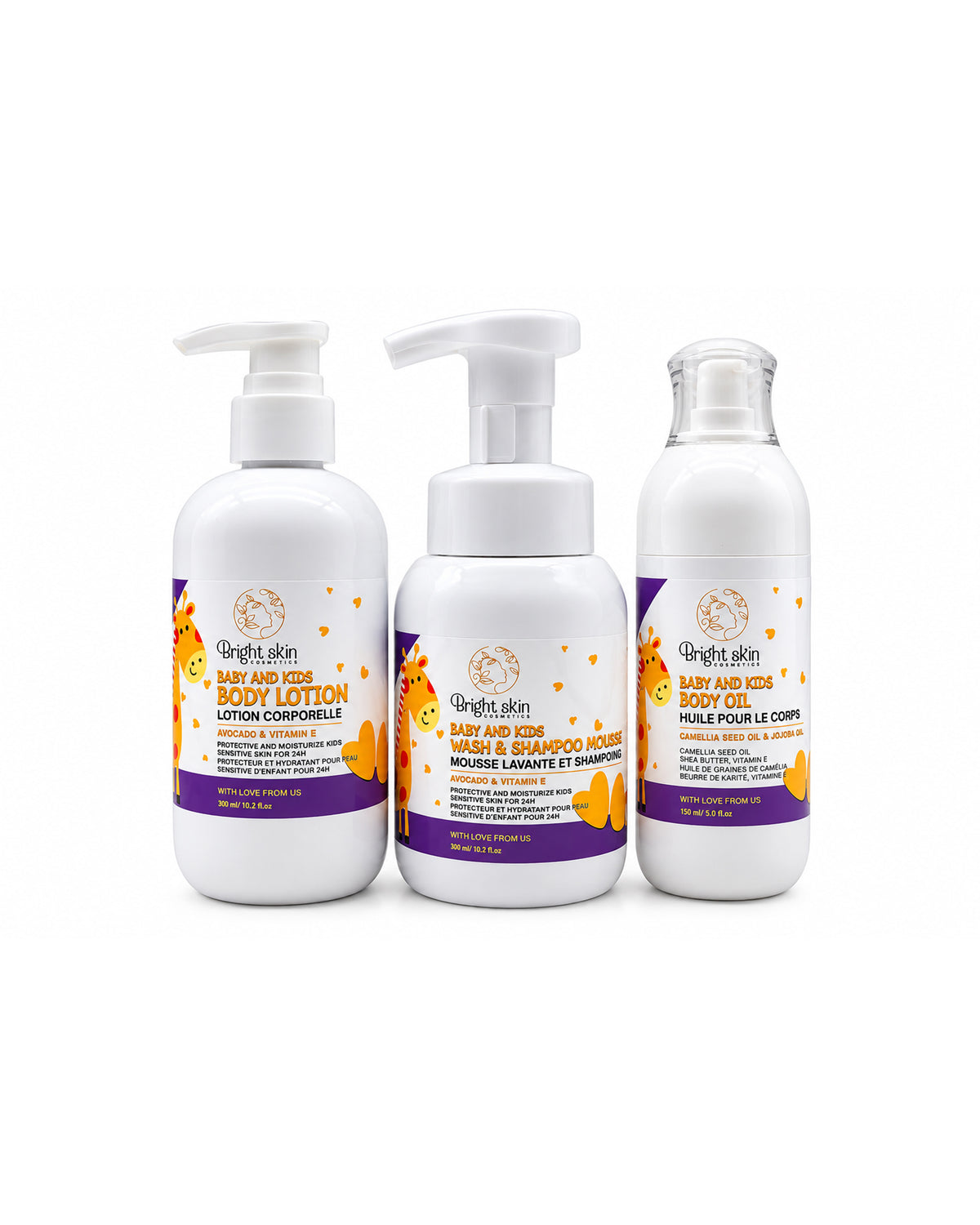 Bright skin Full Kids Glowing combo set