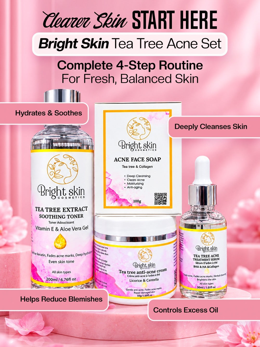 Bright Skin Tea Tree Acne-kit