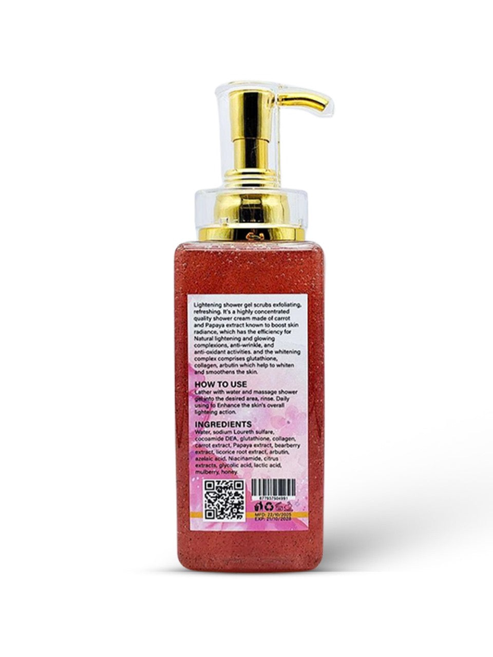 Gel douche exfoliant éclaircissant – Bright Skin Cosmetics