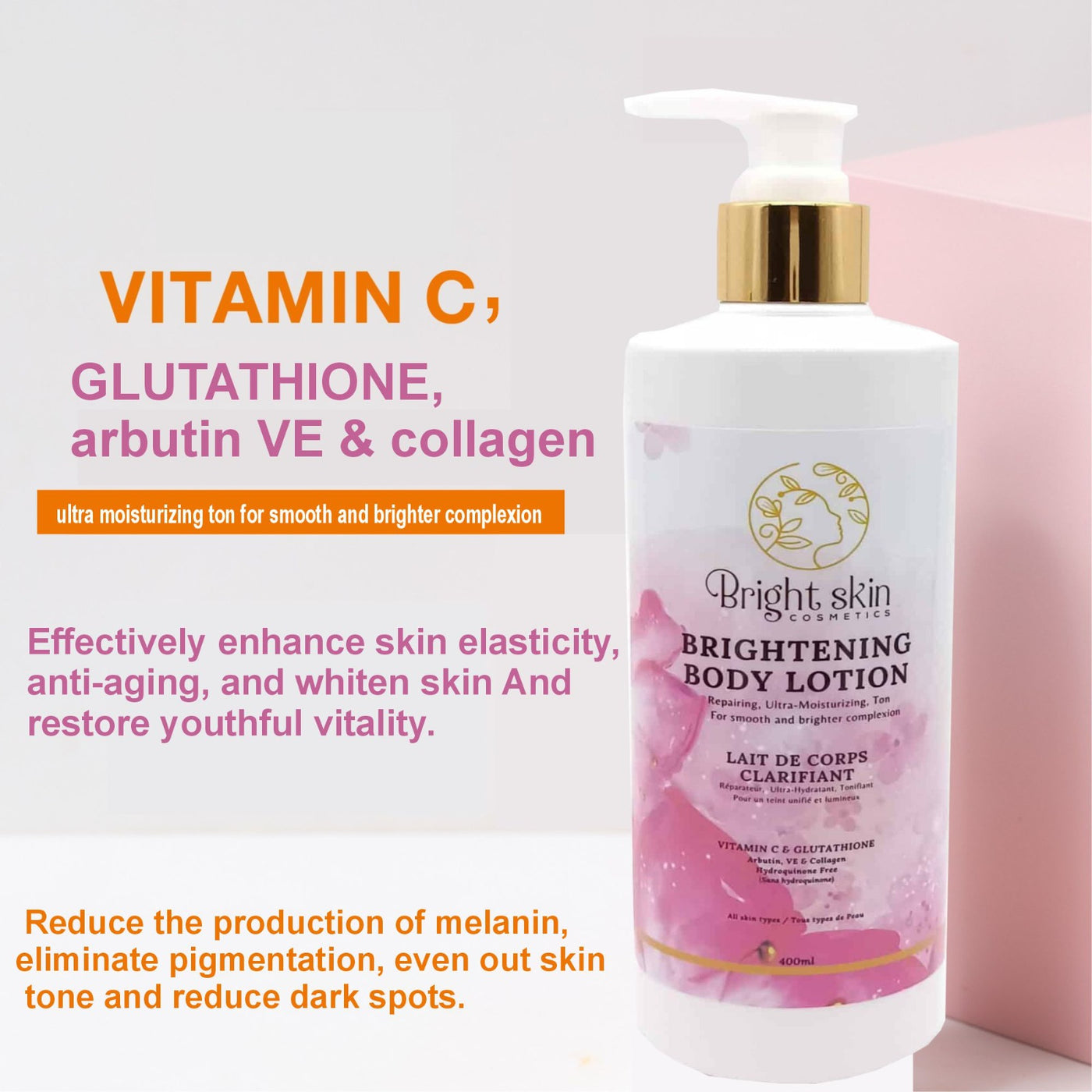 skin white glutathione lotion price SkinWhite + Vitamin C Whitening SPF20 200ml Glutathione Face & Body Lotion