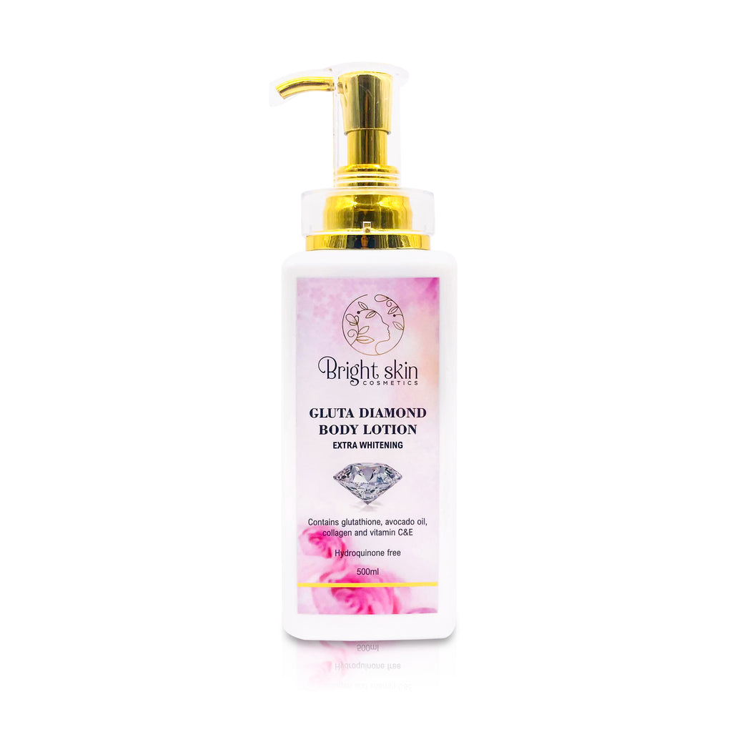 glutathione black skin Extra Whitening Gluta Diamond Body Lotion – Bright Skin Cosmetics