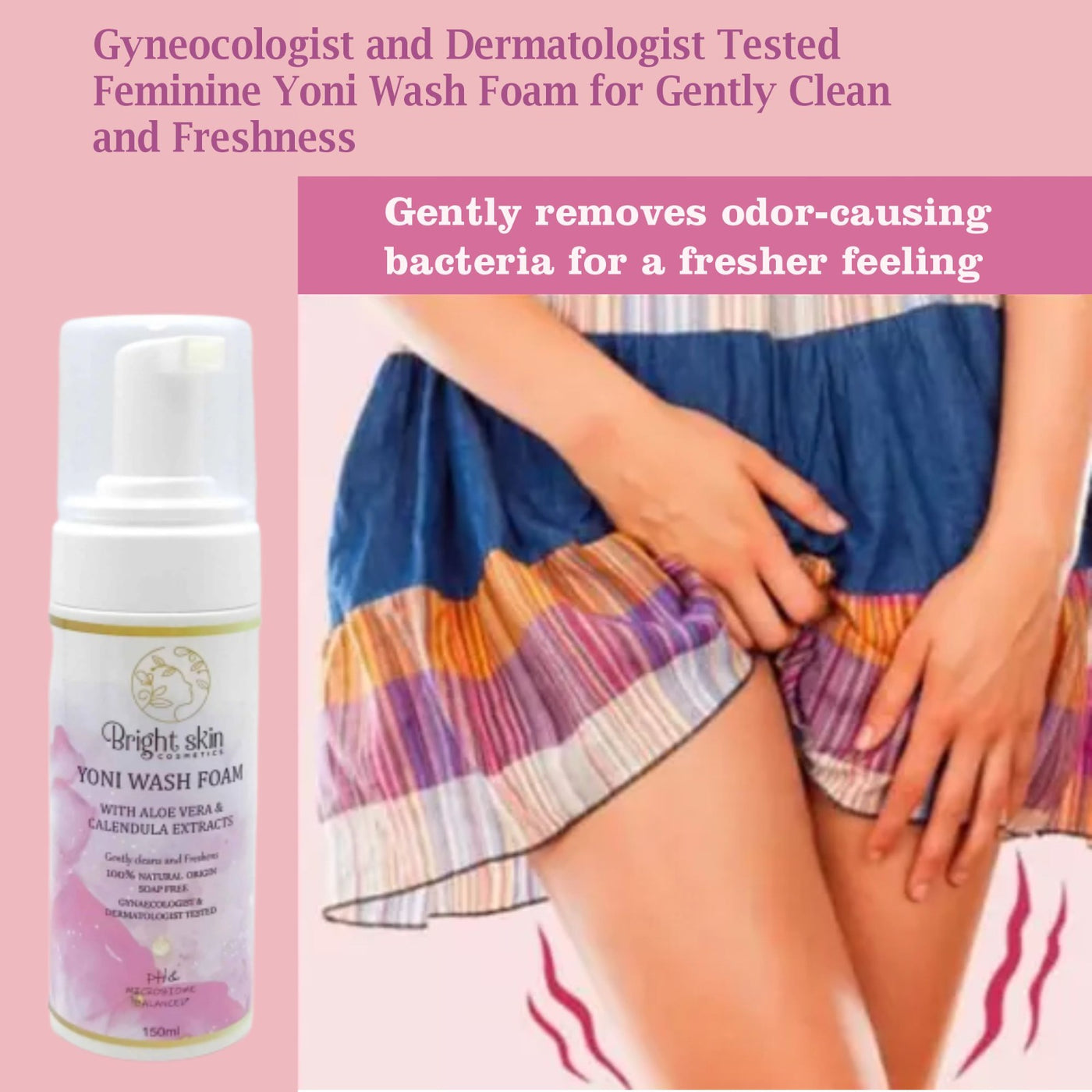 Bright skin yoni wash