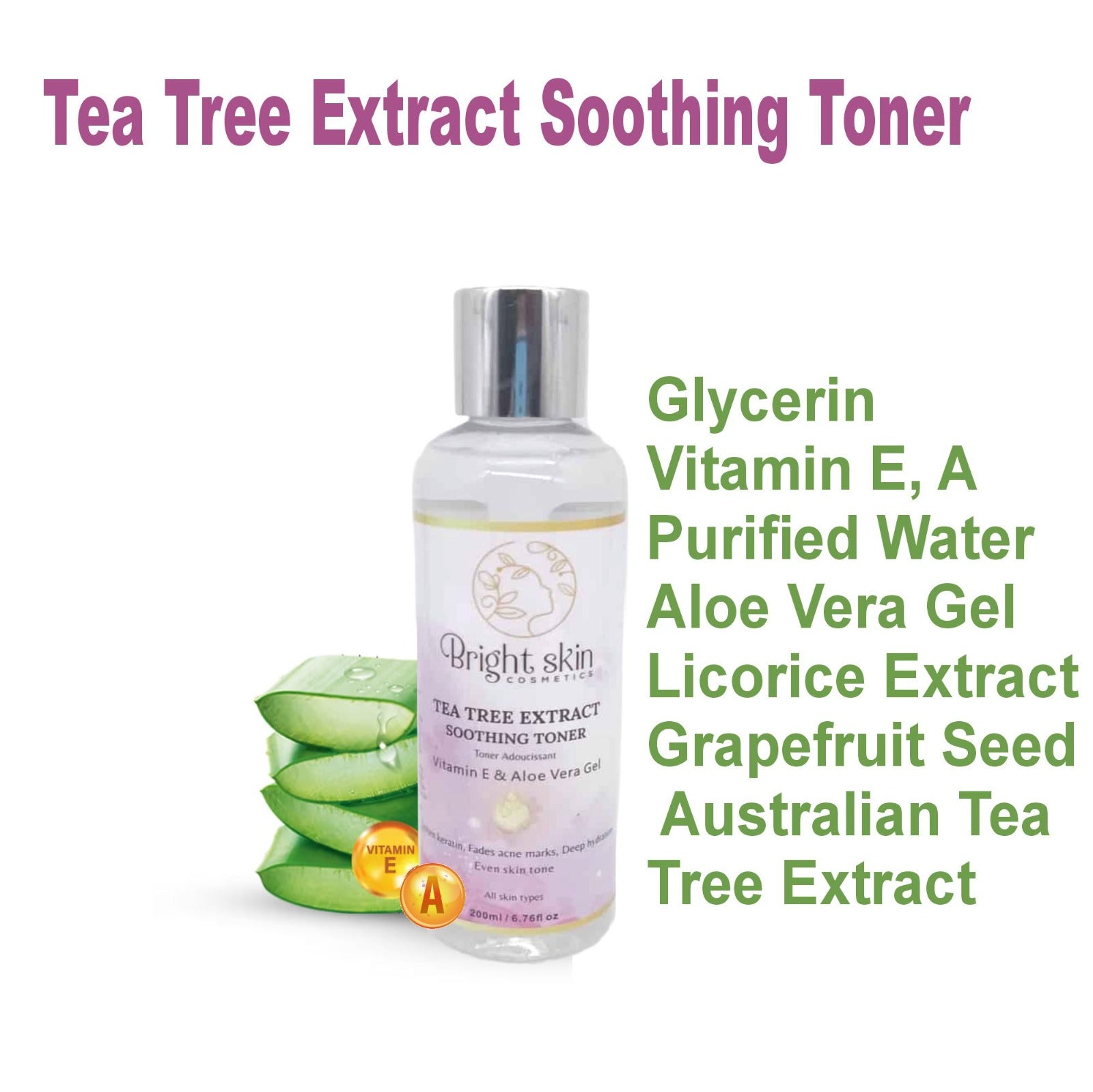 Bright Skin Tea Tree Extract Soothing Toner