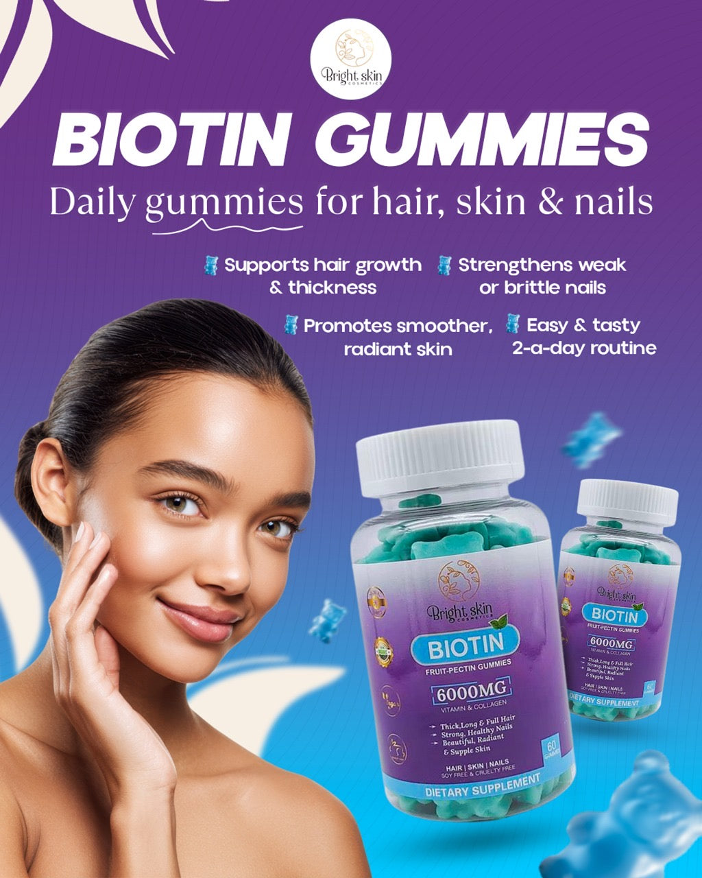 Lysande Biotin-gummies